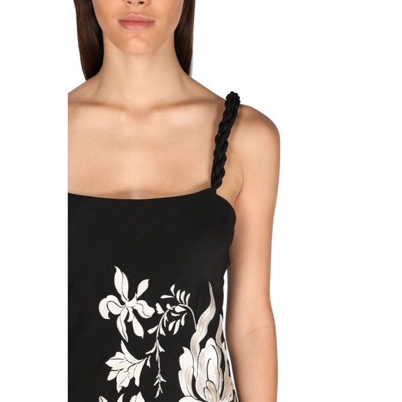 JOHANNA ORTIZ Floral Embroidery Silk Crepe Dress - Picture 2 of 8